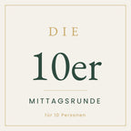 Die 10er Mittagsrunde, Mittagessen Catering für 10 Personen